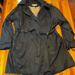Micheal Kors Black Women's Trench Coat Size 1X